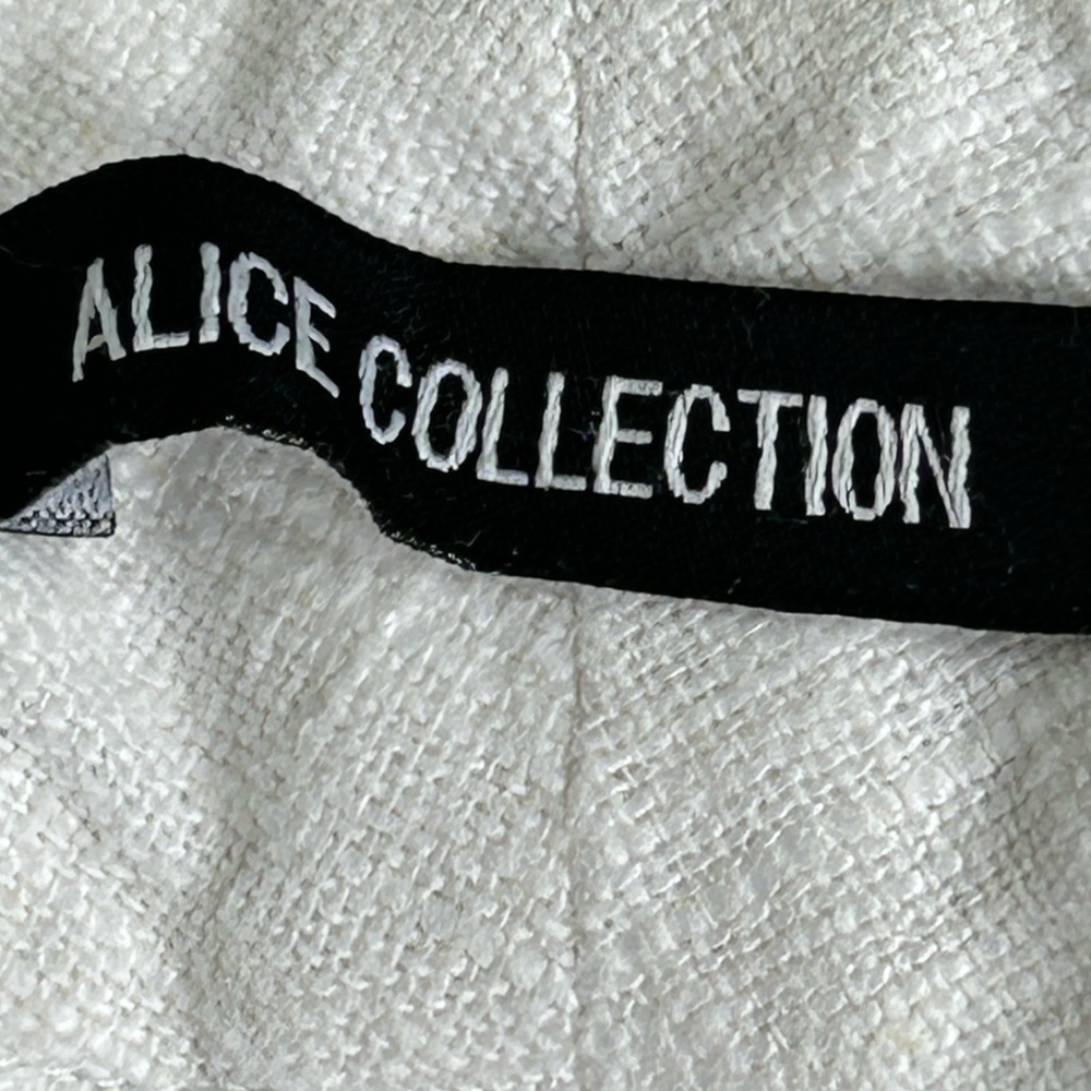 Kenji Anthropologie Blue Paisley and  Alice Collection White Lined Shorts Sz 8 - Picture 4 of 10